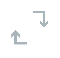 Decorative icon - two computers with arrows pointing to each other.
