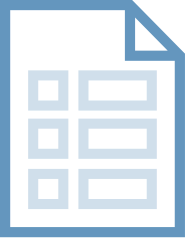 Decorative icon - blue form